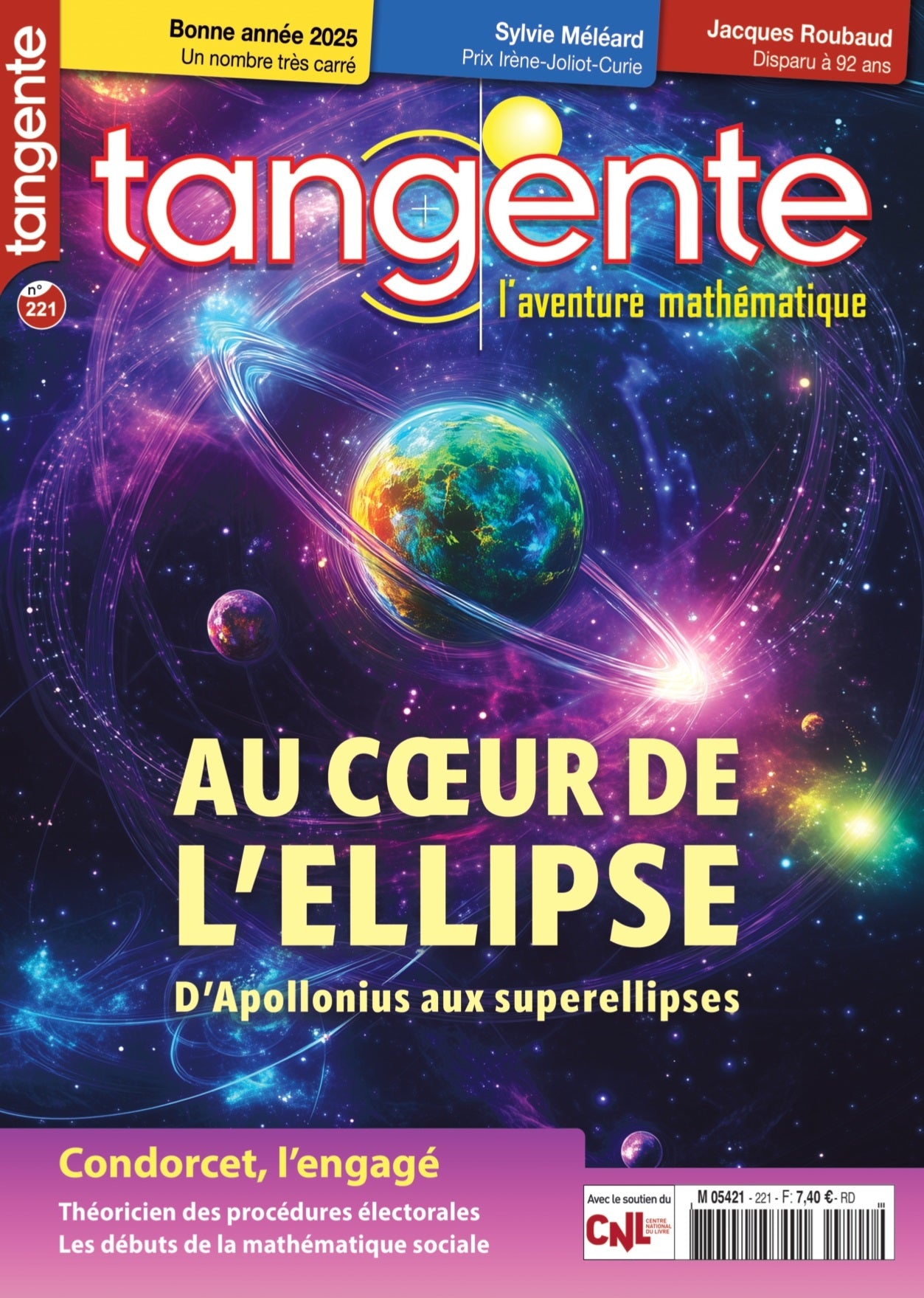 Couverture du livre Tangente 221 - Au cœur de l'ellipse