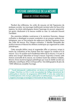 Dos du livre Histoire universelle de la mesure (2020)