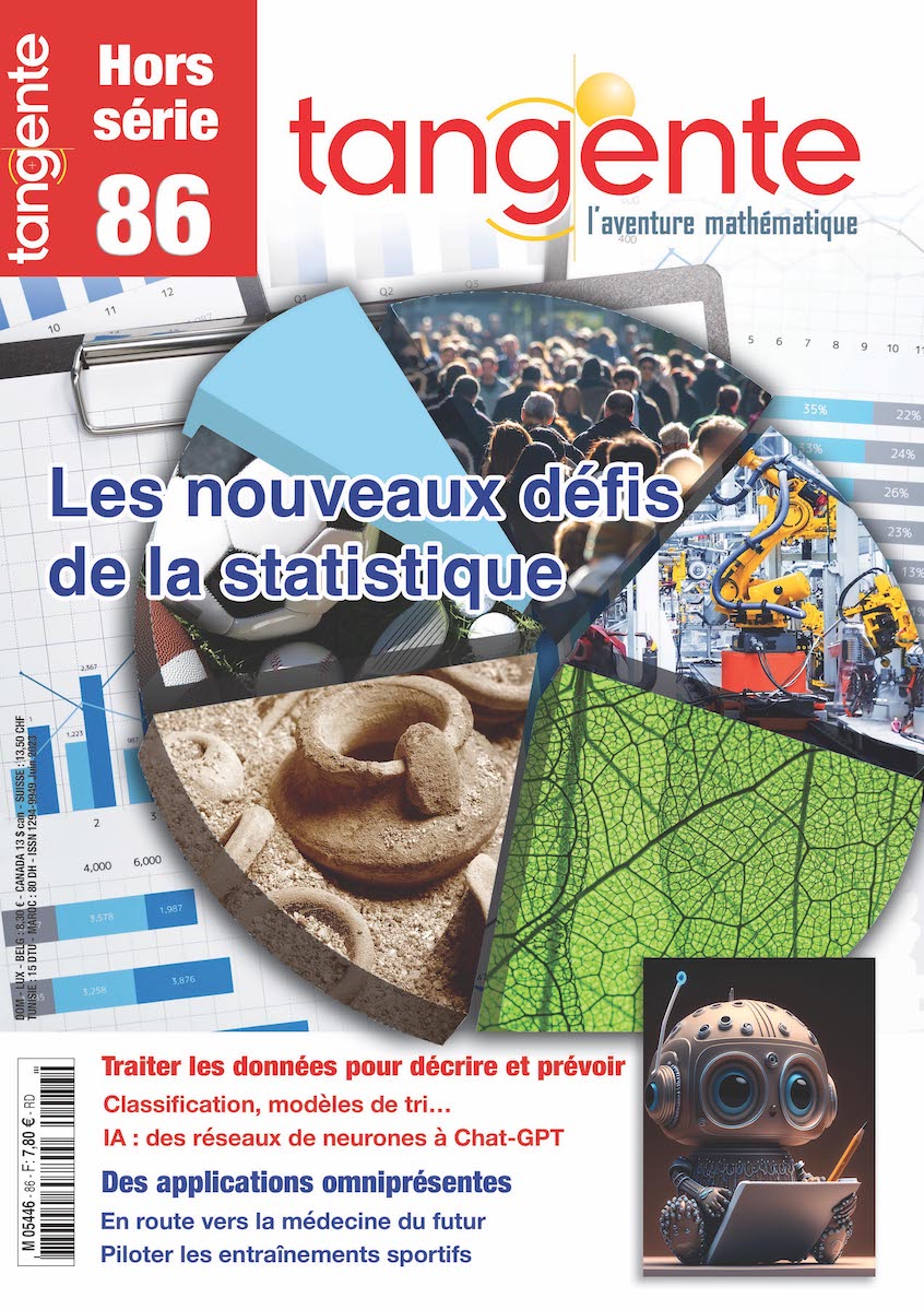 Couverture du magazine Tangente Hors-Série Thématique 86 -  Les nouveaux défis de la statistique