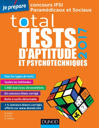 Total tests d'aptitude et psychotechniques - Concours IFSI paramédicaux et sociaux