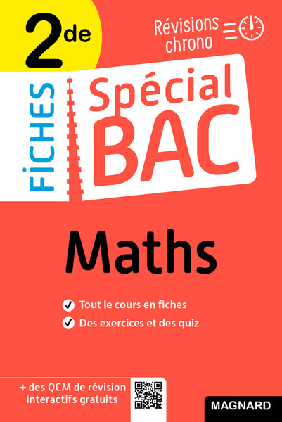 Spécial Bac Fiches Maths 2de Bac 2025