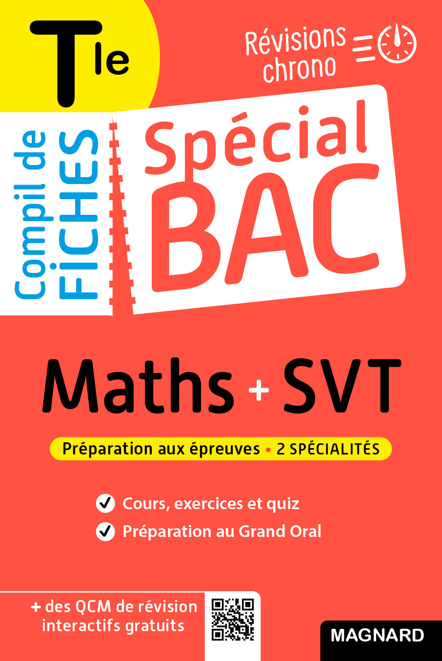 Couverture du livre Spécial Bac Compil de Fiches Maths-SVT Tle Bac 2025 de Vito Punta