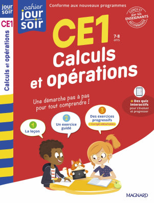 Calculs et opérations CE1 - Cahier Jour Soir