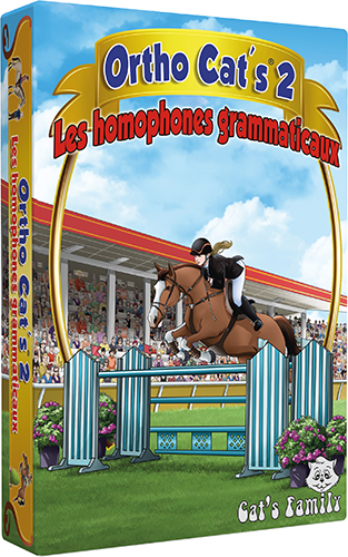Boîte du jeu de cartes Ortho cat's 2 - Les homophones grammaticaux de Cat's Family