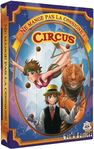 Couverture du jeu de cartes Circus de François Petit, éditeur Cat's Family