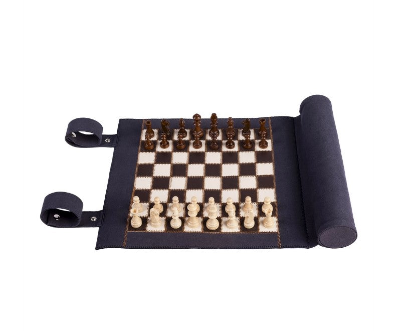 Couverture du jeu Échecs et Backgammon Roulé Bleu de Wilson jeux
