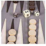 ECHECS BACKGAMMON ROULE GRIS