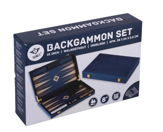 BACKGAMMON NOYER BLEU 48CM