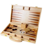 BACKGAMMON BOIS NATUREL 38CM