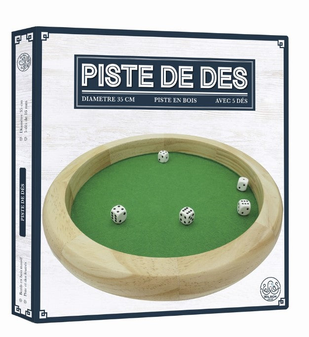 PISTE 35CM BOIS AVEC 5 DES