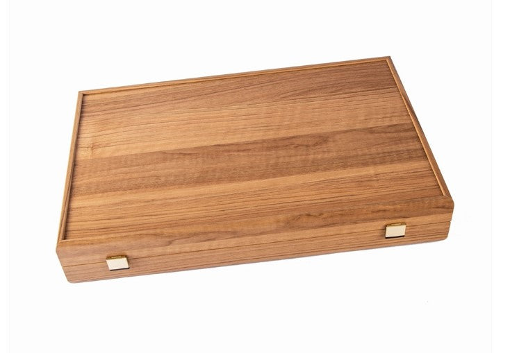 BACKGAMMON CUIR SYNT CHAMPAGNE 48CM