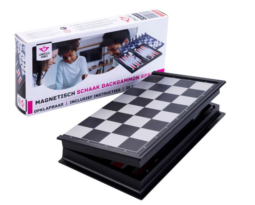 ECHECS BACKGAMMON MAGNETIQUE 25CM
