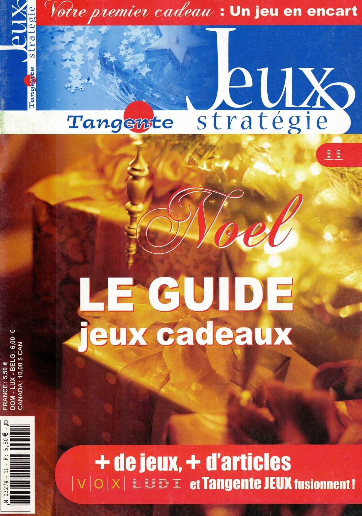 Couverture du magazine Tangente Jeux & Stratégies N° 11