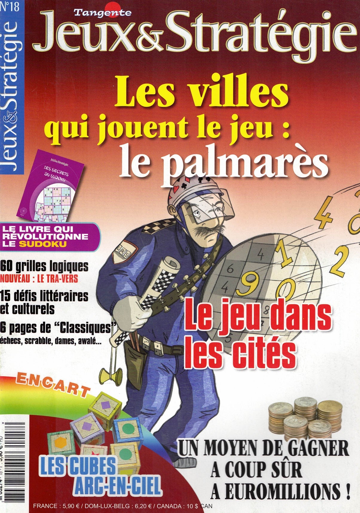 Couverture du magazine Tangente Jeux & Stratégies N° 18