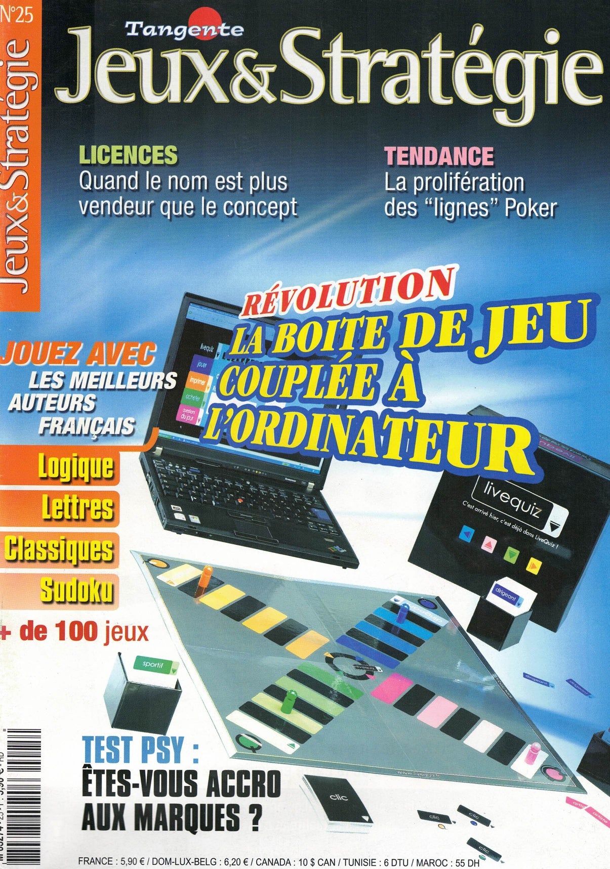 Couverture du magazine Tangente Jeux & Stratégies N° 25
