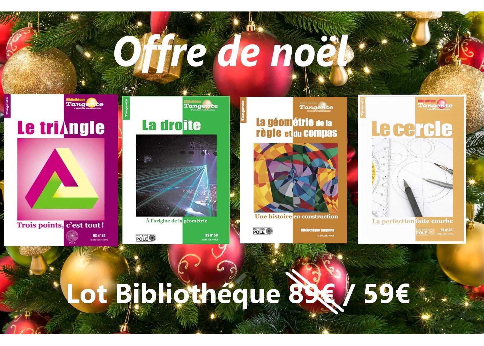 Couverture du livre Lot bibliothèque & géométrie