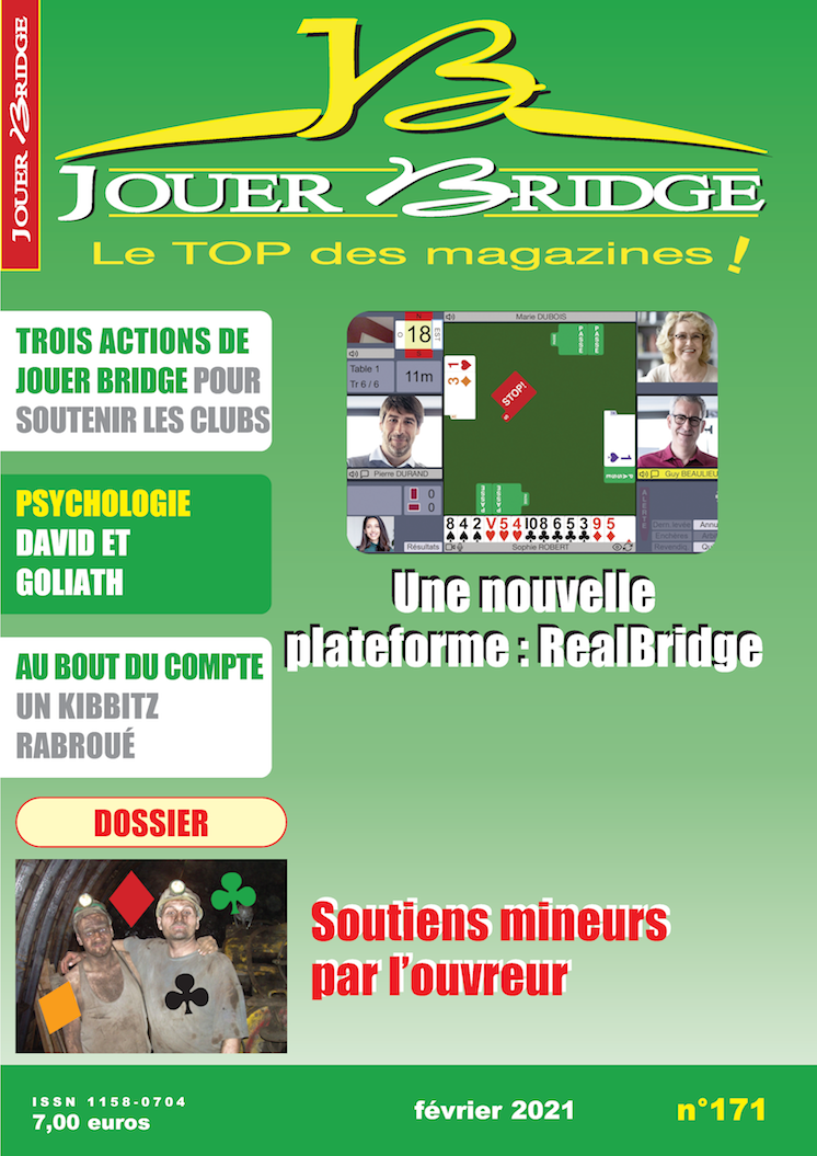 Couverture du magazine Numéro 171 Jouer Bridge - Nos clubs sont formidables !