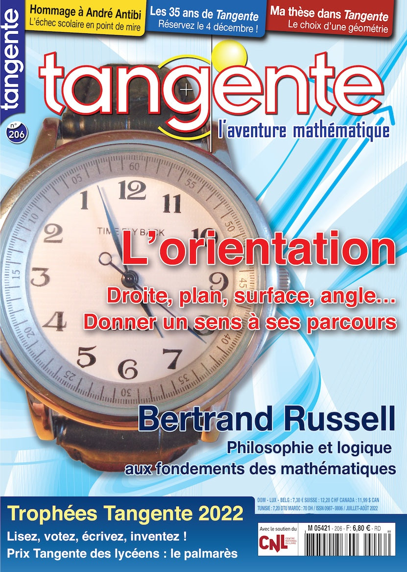 Couverture du magazine Numéro 206 Tangente magazine - L'orientation