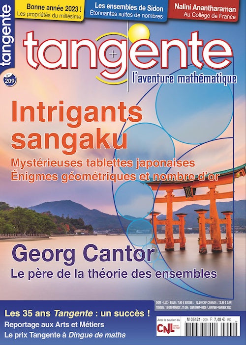 Couverture du magazine Numéro 209 Tangente magazine - Intrigants sangaku