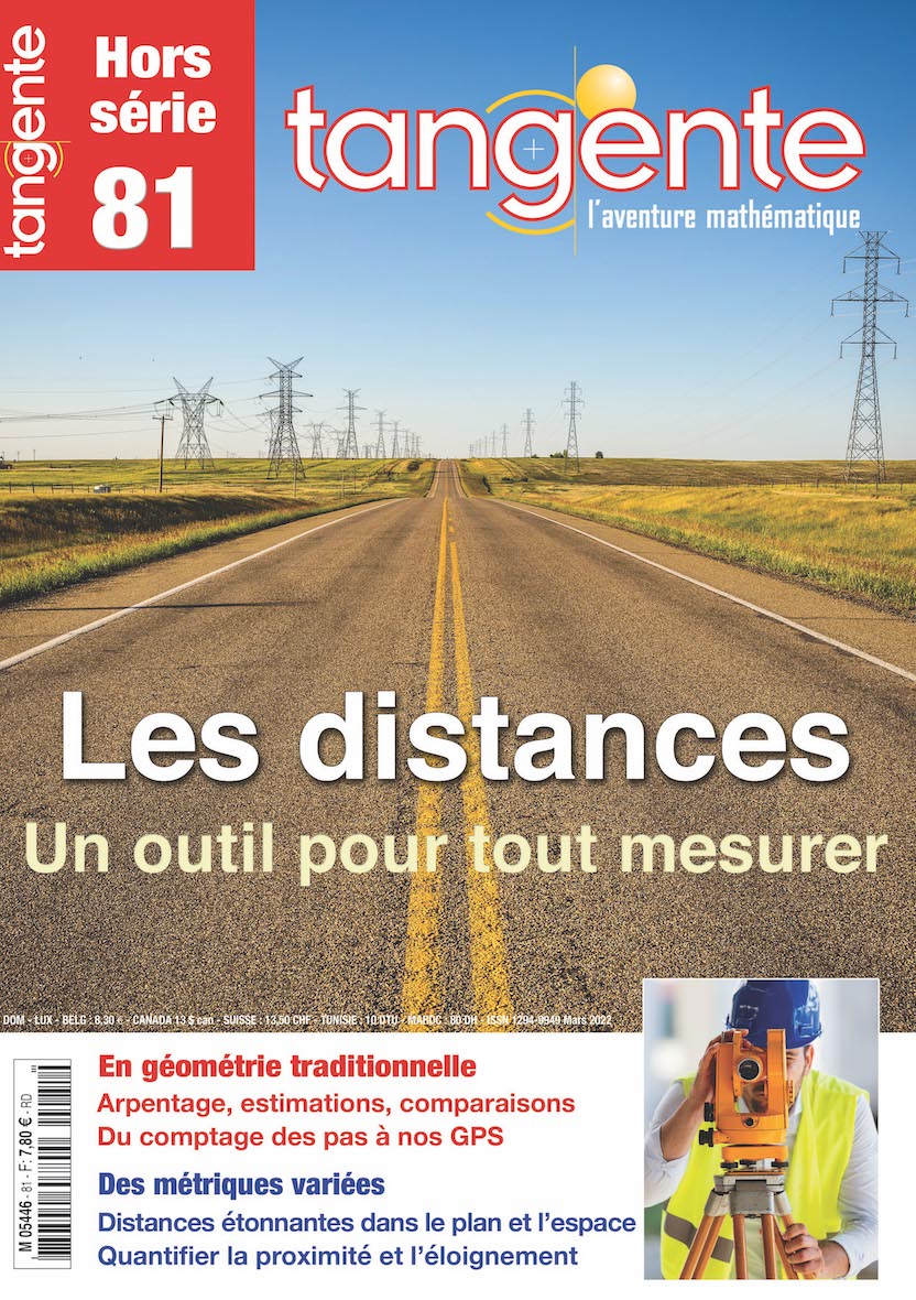 Couverture du magazine Tangente Hors-Série Thématique 81 - Les distances
