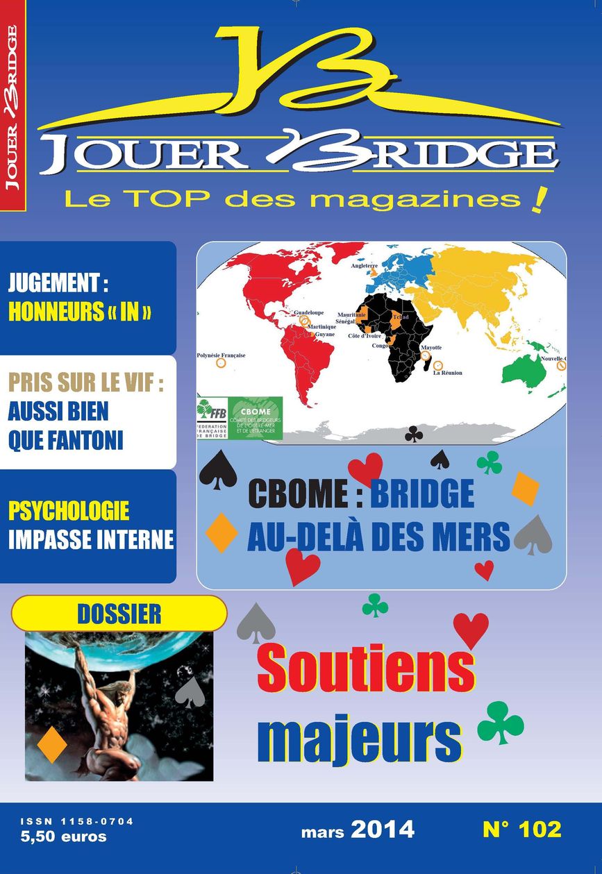 Couverture du magazine Numéro 102 Jouer Bridge -  Soutiens majeurs