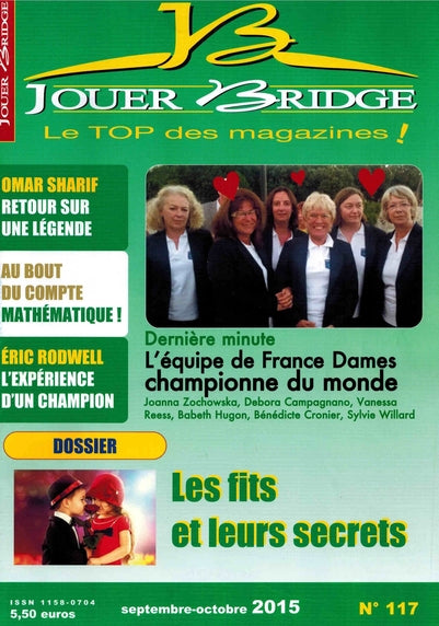 Couverture du magazine Numéro 117 Jouer Bridge -  Les fits et leurs secrets