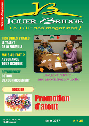 Couverture du magazine Numéro 135 Jouer Bridge -  Promotion d'atout