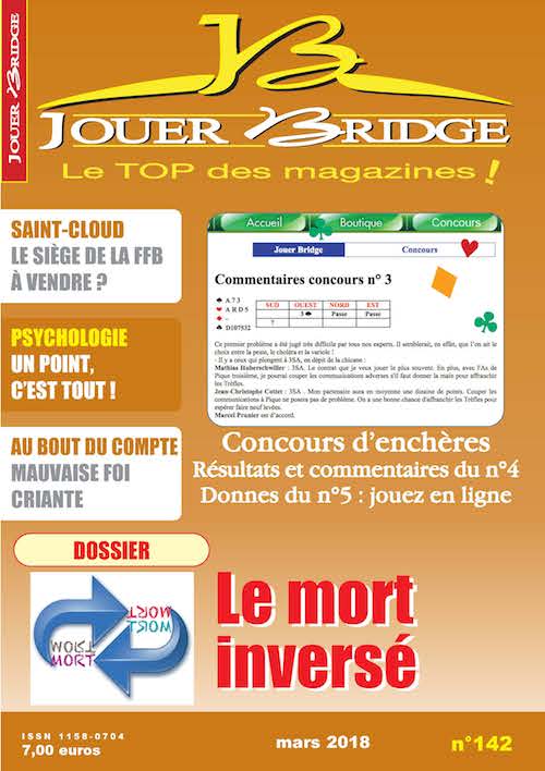 Couverture du magazine Numéro 142 Jouer Bridge -  Le mort inversé