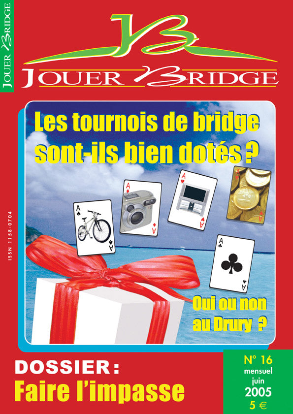 Couverture du magazine Numéro 16 Jouer Bridge - Faire l'impasse
