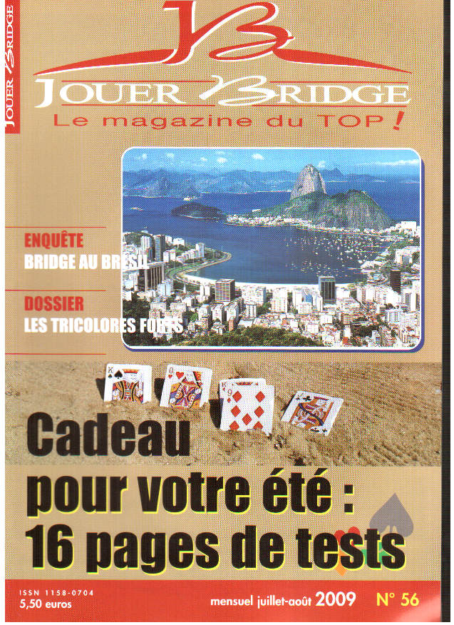 Couverture du magazine Numéro 56 Jouer Bridge - Les tricolores forts