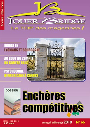 Couverture du magazine Numéro 66 Jouer Bridge - Enchères compétitives