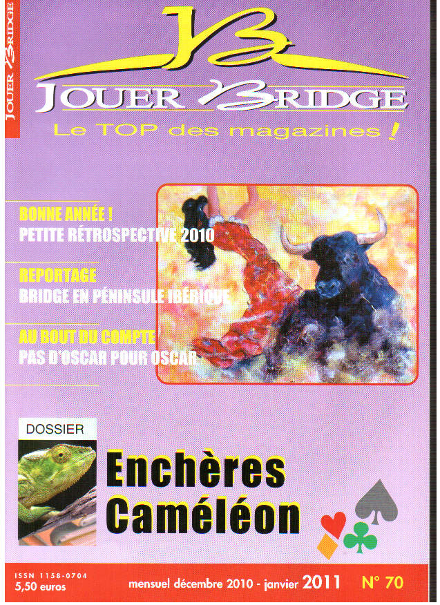 Couverture du magazine Numéro 70 Jouer Bridge - Enchères caméléon