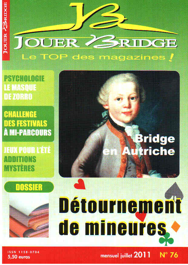 Couverture du magazine Numéro 76 Jouer Bridge - Détournement de mineures