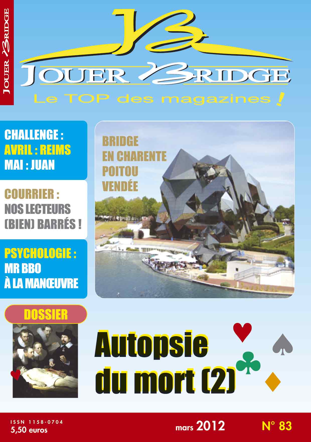 Couverture du magazine Numéro 83 Jouer Bridge - Autopsie du mort (2)