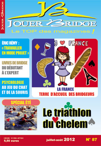 Couverture du magazine Numéro 87 Jouer Bridge -  Le triathlon du chelem