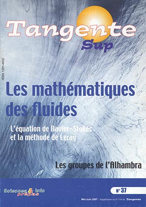 Couverture du magazine Tangente Sup 37 - Les Mathématiques des Fluides