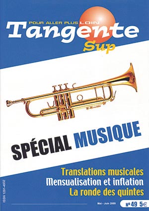 Couverture du magazine Tangente Sup 49 - Spécial Musique