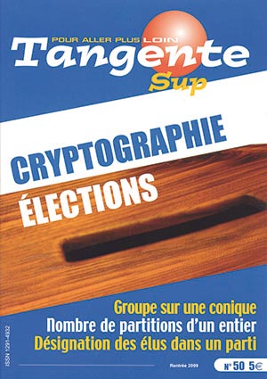 Couverture du magazine Tangente Sup 50 - Cryptographie élections