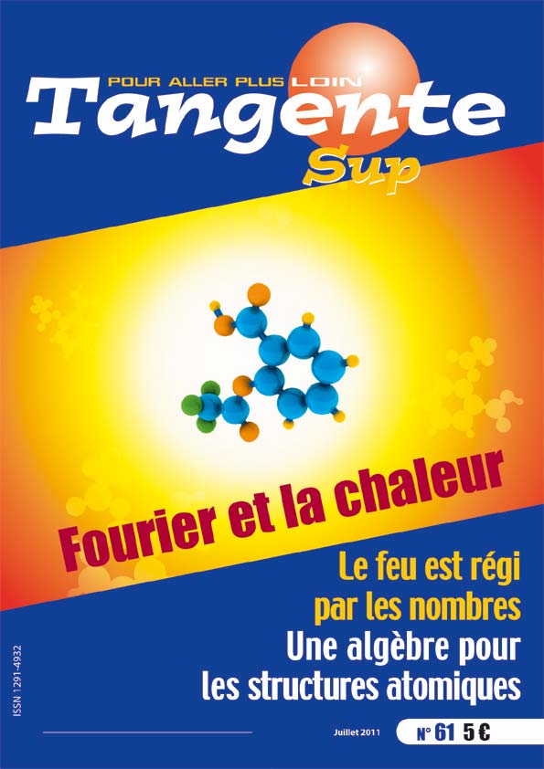 Couverture du magazine Tangente Sup 61 - Fourier et la chaleur
