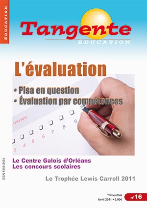 Couverture du magazine Numéro 16 Tangente éducation -  L'évaluation