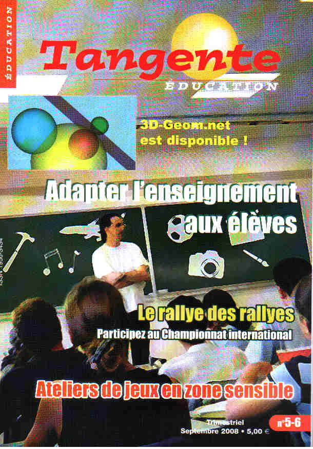 Couverture du magazine Numéro 5/6 Tangente éducation -  adapter l'enseignement aux élèves