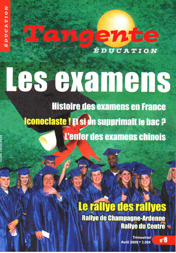 Couverture du magazine Numéro 8 Tangente éducation -  les examens