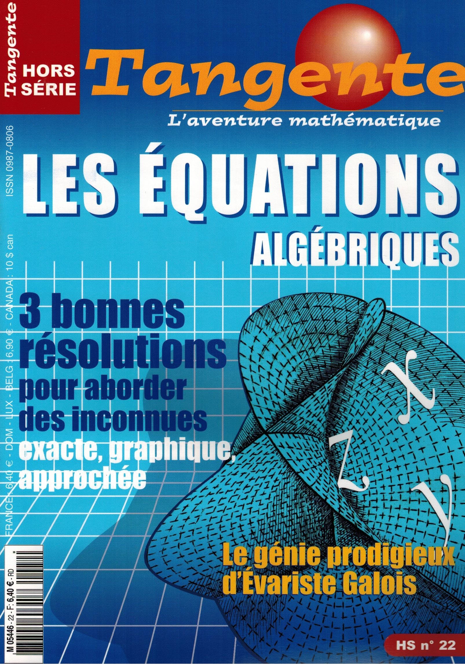 Couverture du magazine Tangente Hors-Série Thématique 22 - Équations algébriques