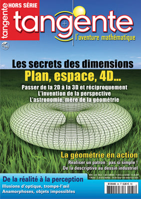 Couverture du magazine Tangente Hors-Série Thématique 66 -  Les secrets des dimensions