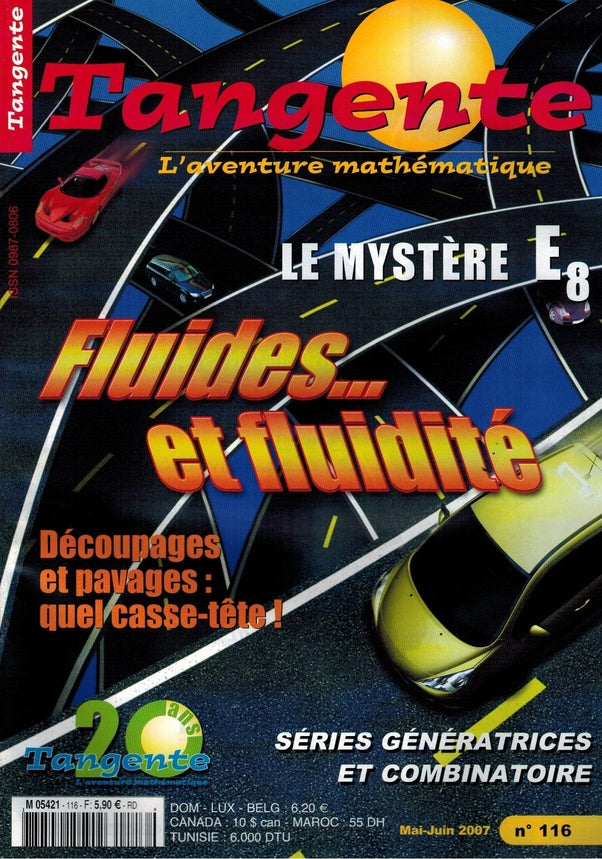 Couverture du magazine Numéro 116 Tangente magazine - Fluides et fluidités