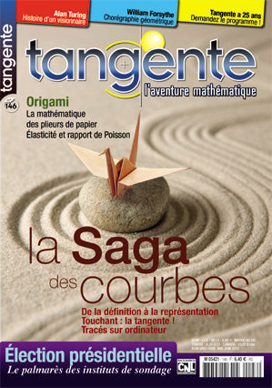 Couverture du magazine Numéro 146 Tangente magazine -  La saga des courbes