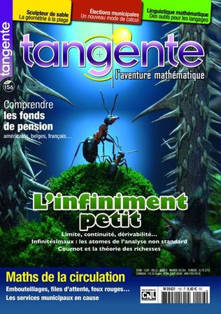 Couverture du magazine Numéro 156 Tangente magazine -  L'infiniment petit
