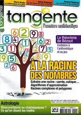 Couverture du magazine Numéro 169 Tangente magazine - À  la racine des nombres