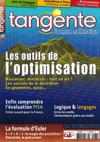Couverture du magazine Numéro 174 Tangente magazine - Les outils de l'optimisation