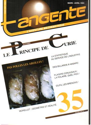 Couverture du magazine Numéro 35 Tangente magazine - Le principe de Curie